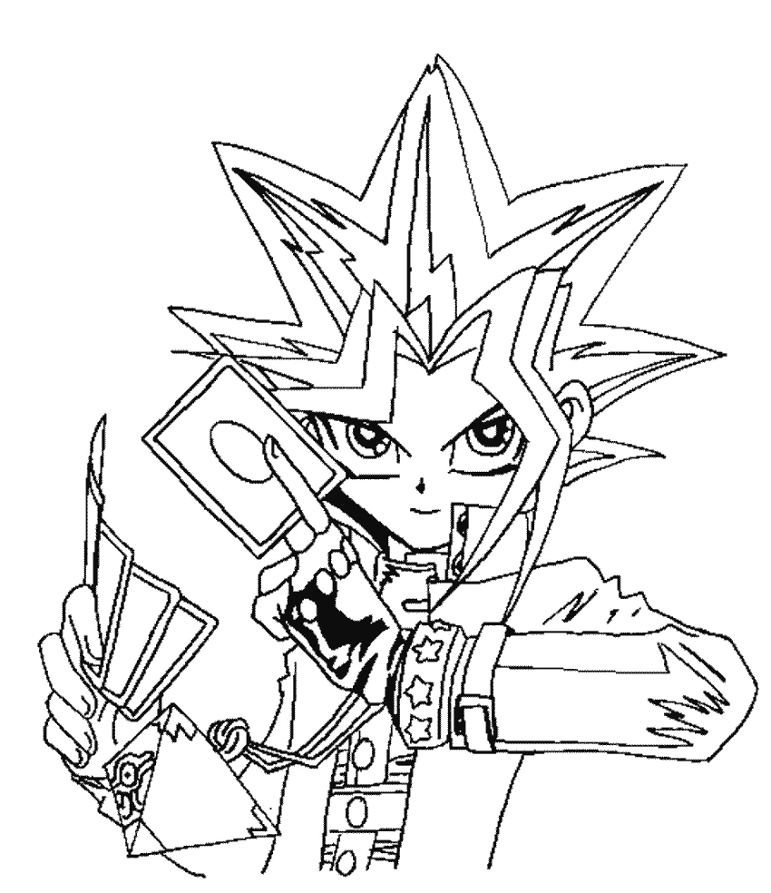 Coloriage gratuit Yu-Gi-Oh! #52973 de la collection Jeux Vidéos à imprimer