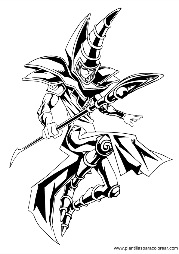 Coloriage gratuit Yu-Gi-Oh! #53053 de la collection Jeux Vidéos à imprimer