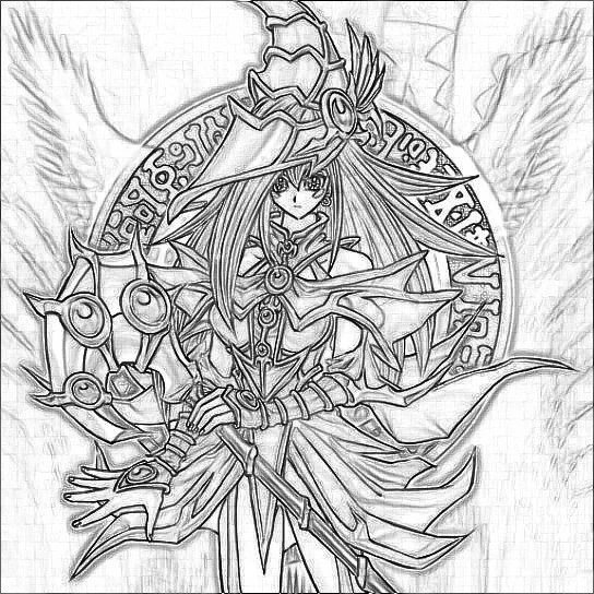 Dessin Yu-Gi-Oh! #53055 à colorier de la série Jeux Vidéos, gratuit à télécharger et imprimer