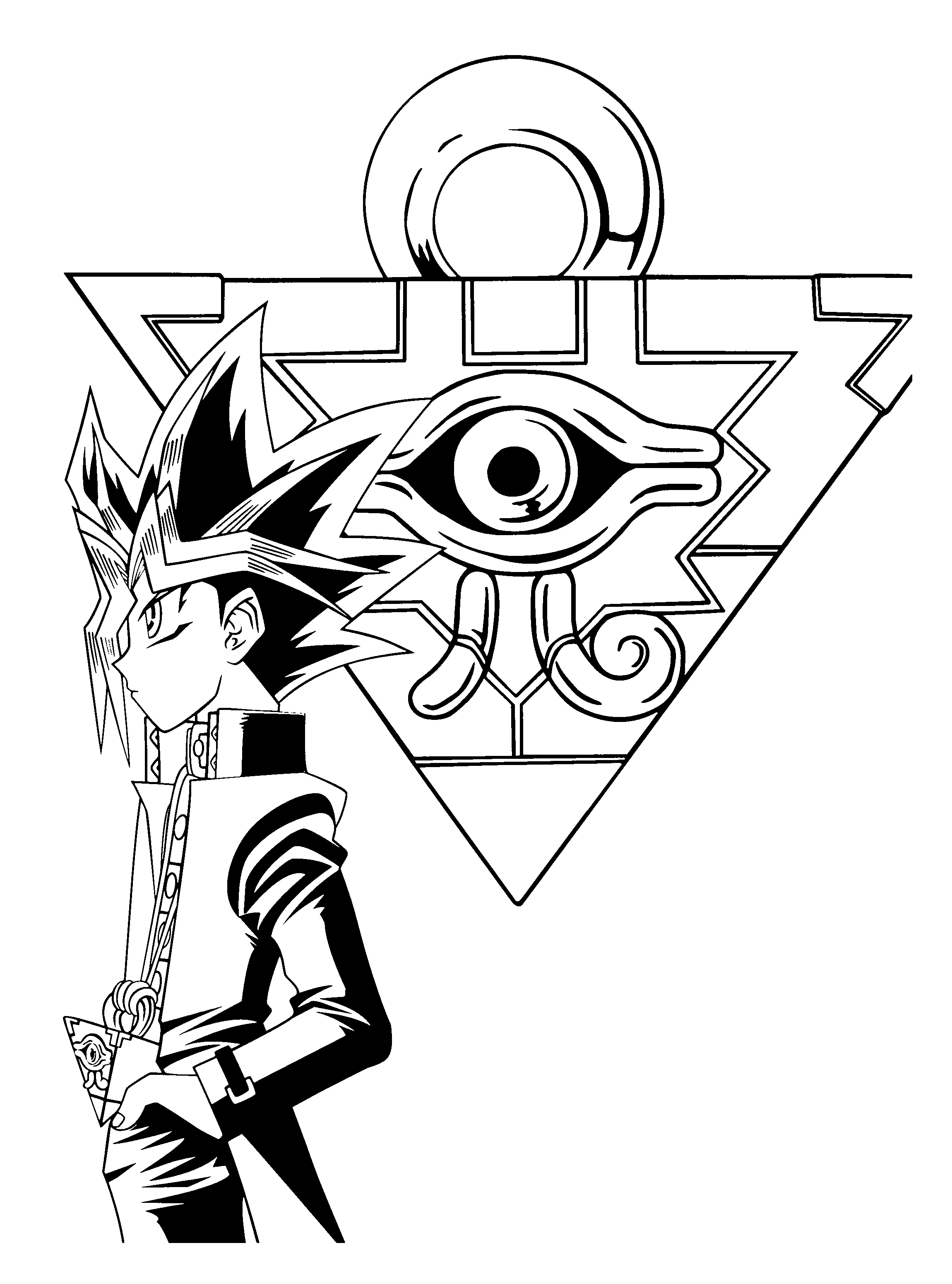 Coloriage gratuit Yu-Gi-Oh! #53104 de la collection Jeux Vidéos à imprimer