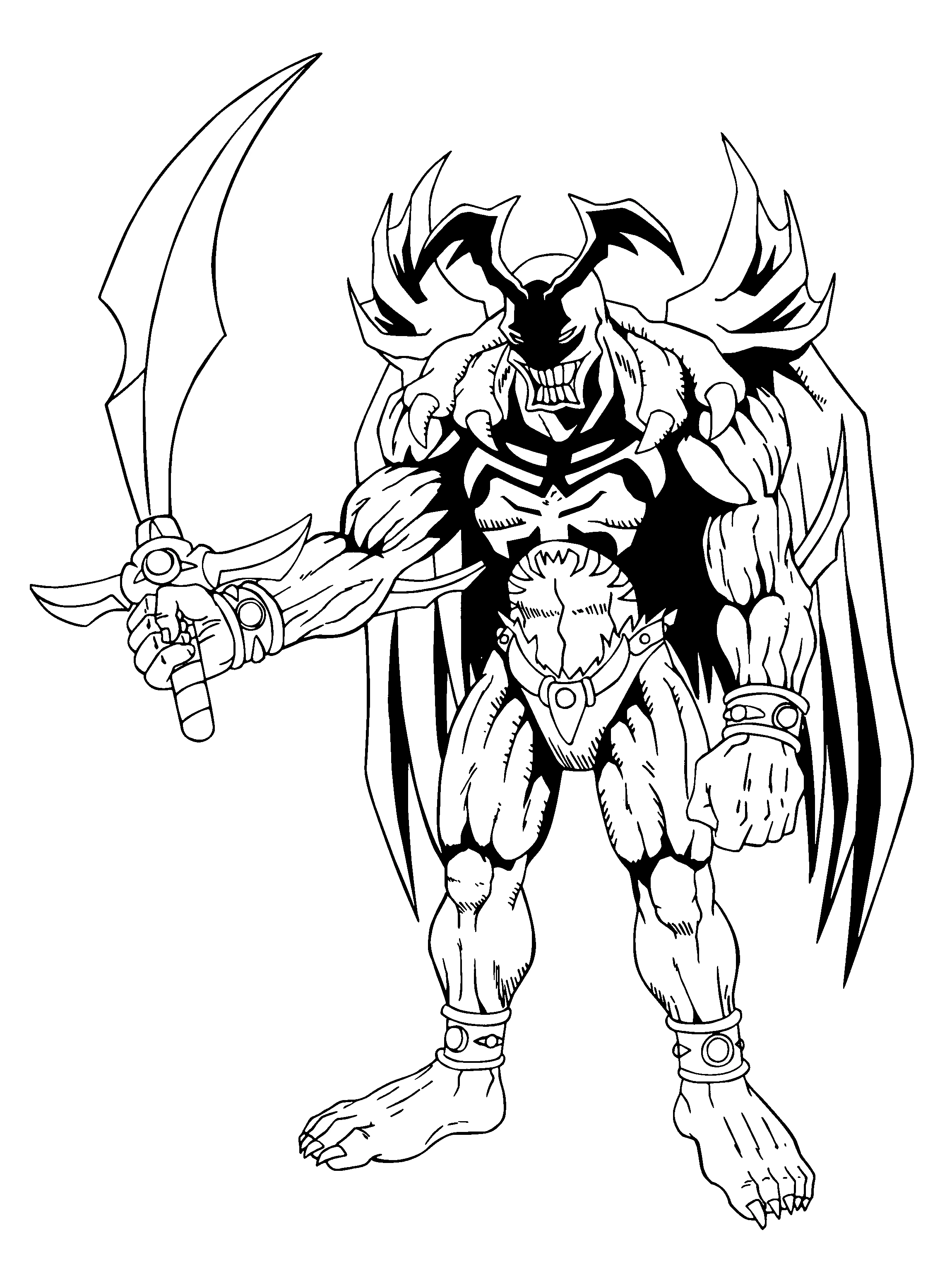 Coloriage imprimable Yu-Gi-Oh! #53113 de la collection Jeux Vidéos à colorier aux crayons