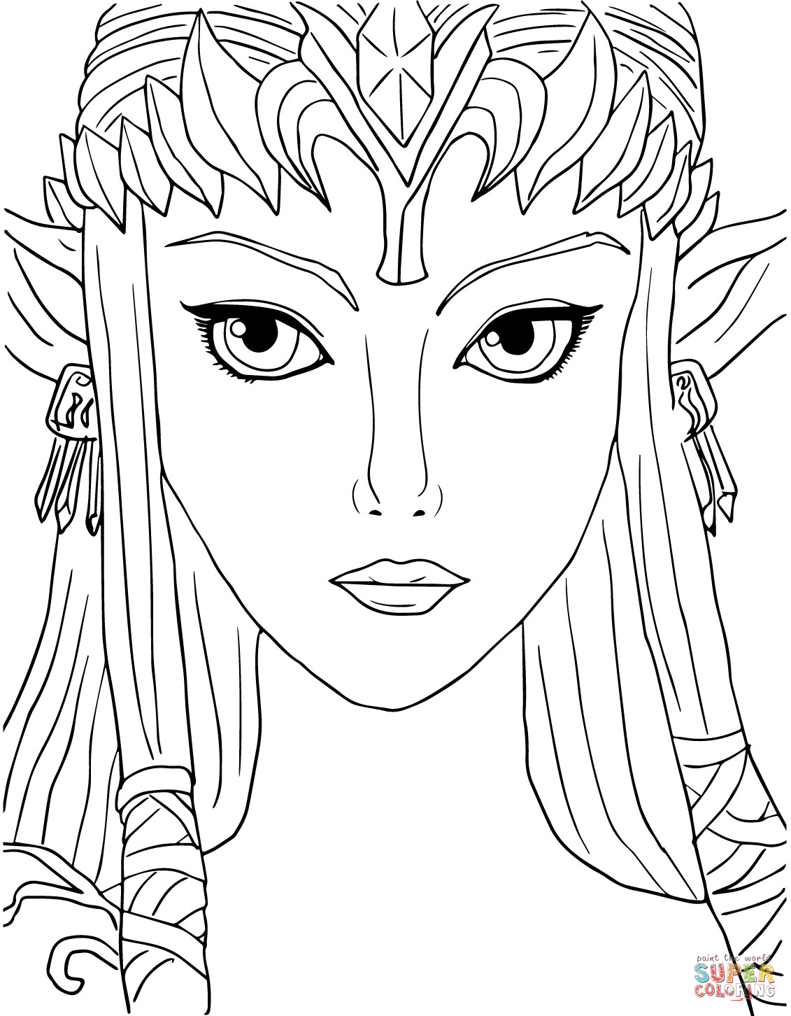 Dessin à colorier: Zelda (Jeux Vidéos) #113219 - Coloriages à Imprimer Gratuits