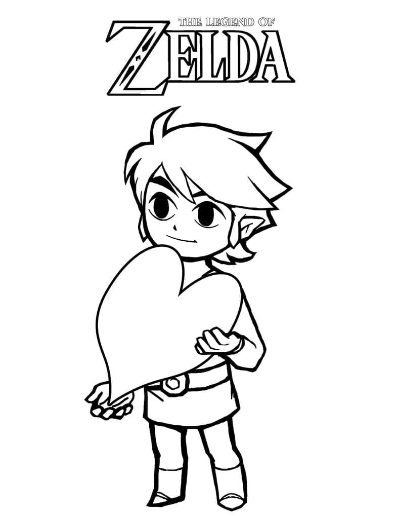 Coloriage à imprimer Zelda #200891 de la série Jeux Vidéos, gratuit pour enfants et adultes