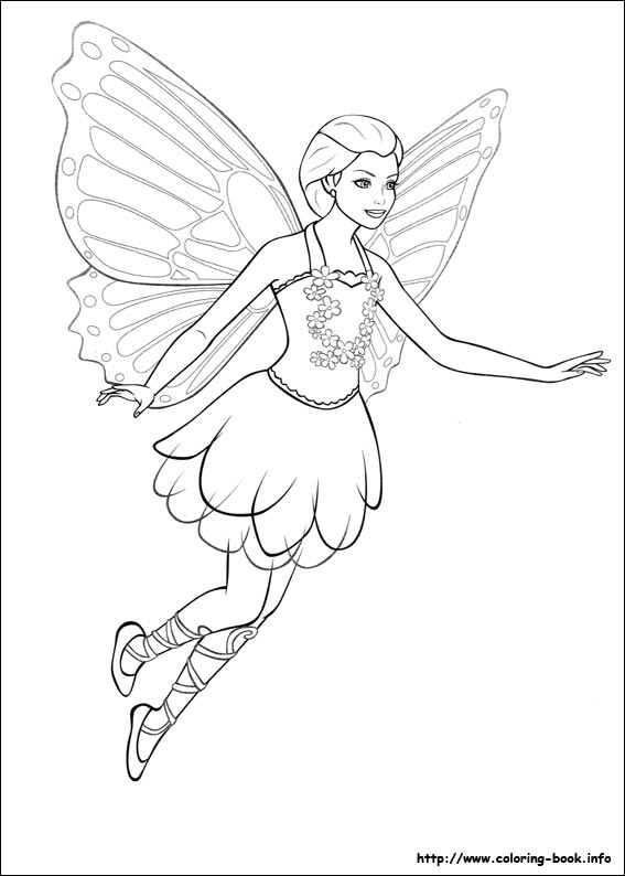 Coloriage gratuit Barbie #27648 de la collection Jouets et Jeux à imprimer
