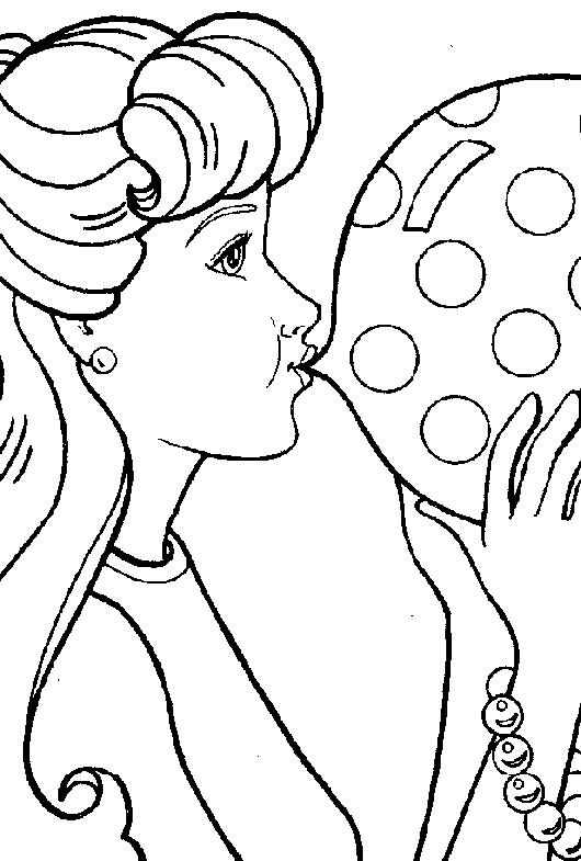 Coloriage gratuit Barbie #27754 de la collection Jouets et Jeux à imprimer