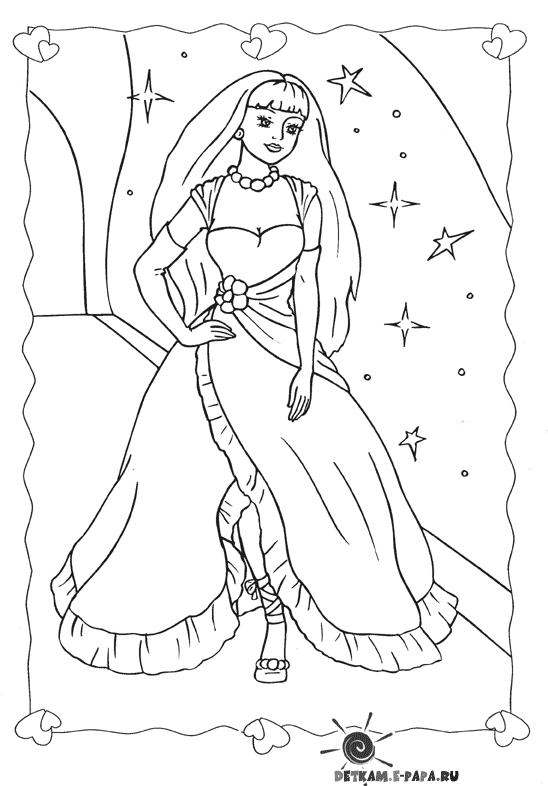 Coloriage gratuit Barbie #27821 de la collection Jouets et Jeux à imprimer
