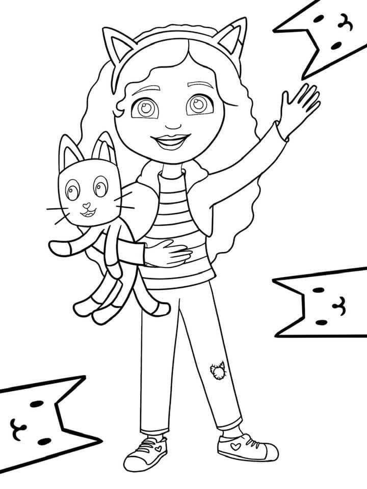 Dessin à colorier: Gabby Chat (Jouets et Jeux) #181036 - Coloriages à Imprimer Gratuits
