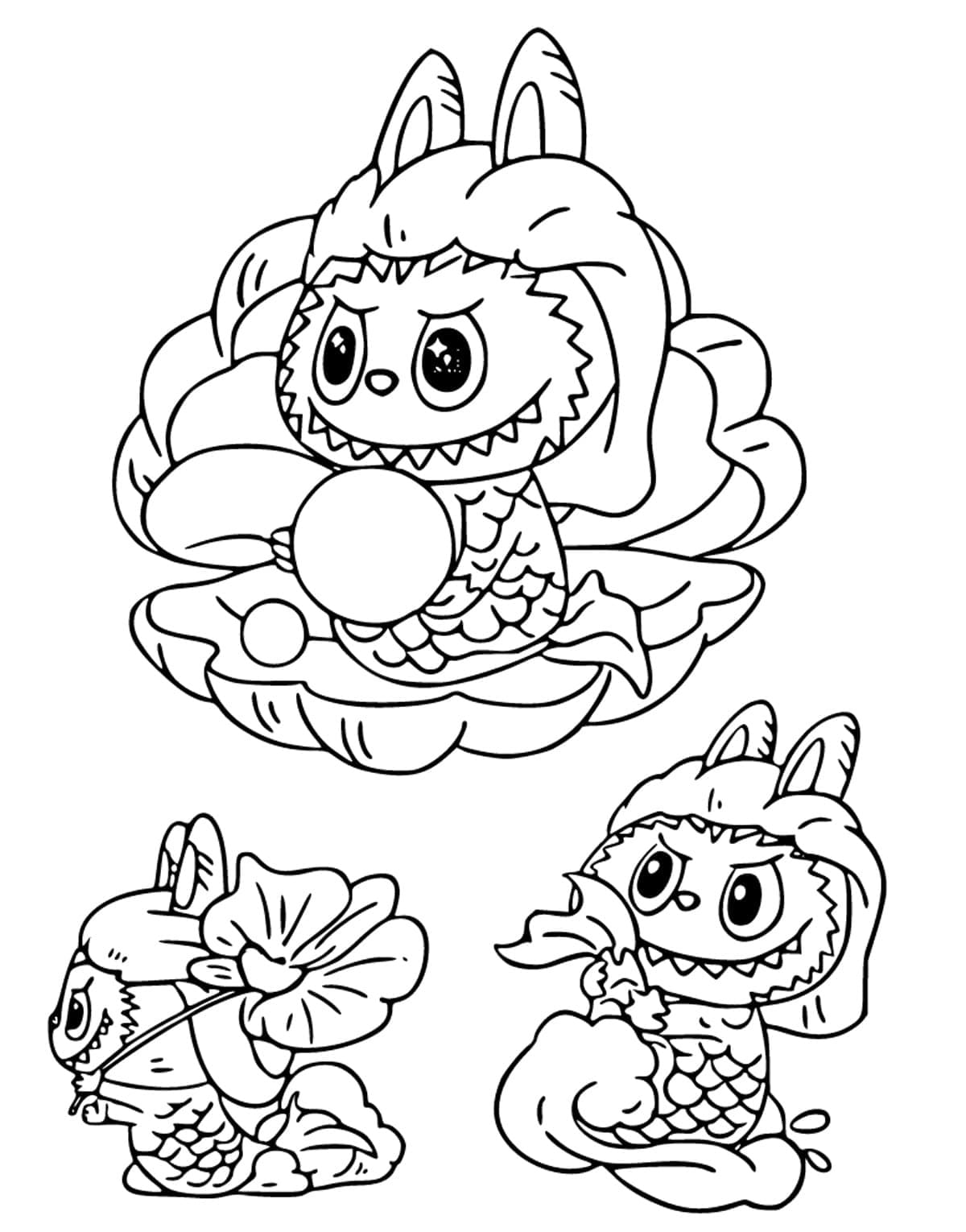 Dessin à colorier: Labubu (Jouets et Jeux) #220823 - Coloriages à Imprimer Gratuits