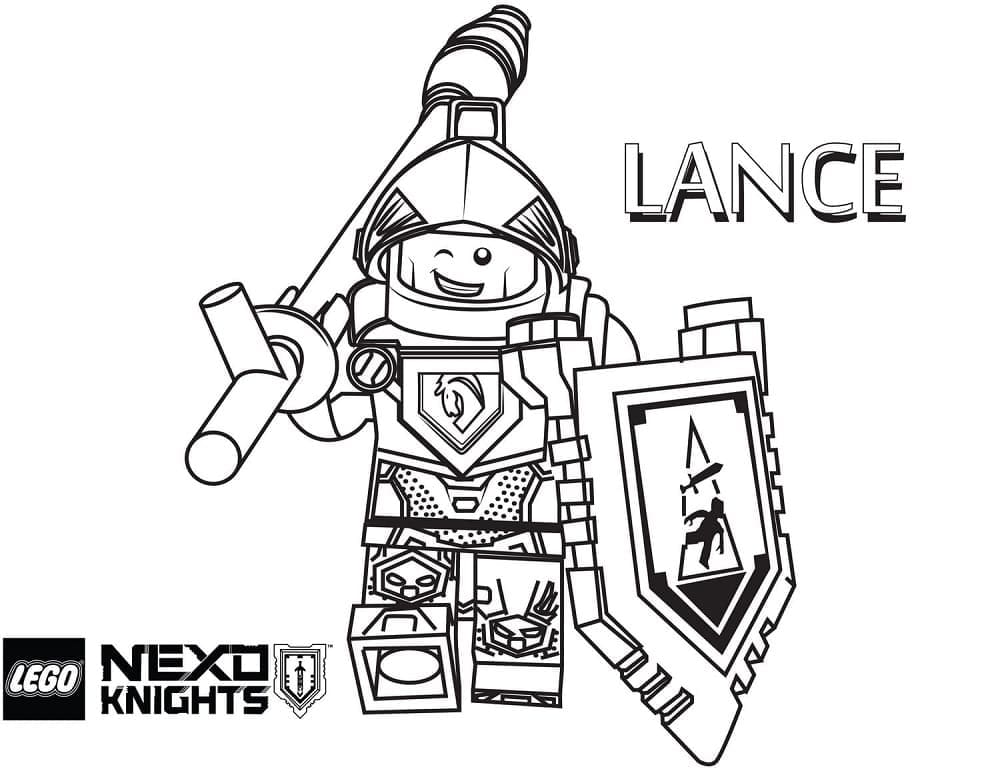 Coloriage gratuit Lego Nexo Knights #199199 de la collection Jouets et Jeux à imprimer