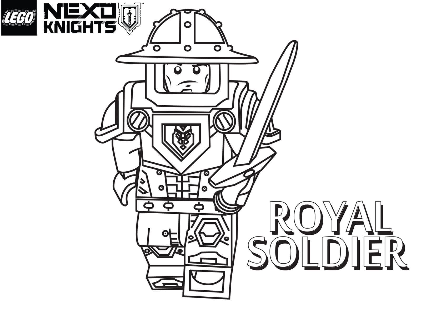 Coloriage gratuit Lego Nexo Knights #199207 de la collection Jouets et Jeux à imprimer