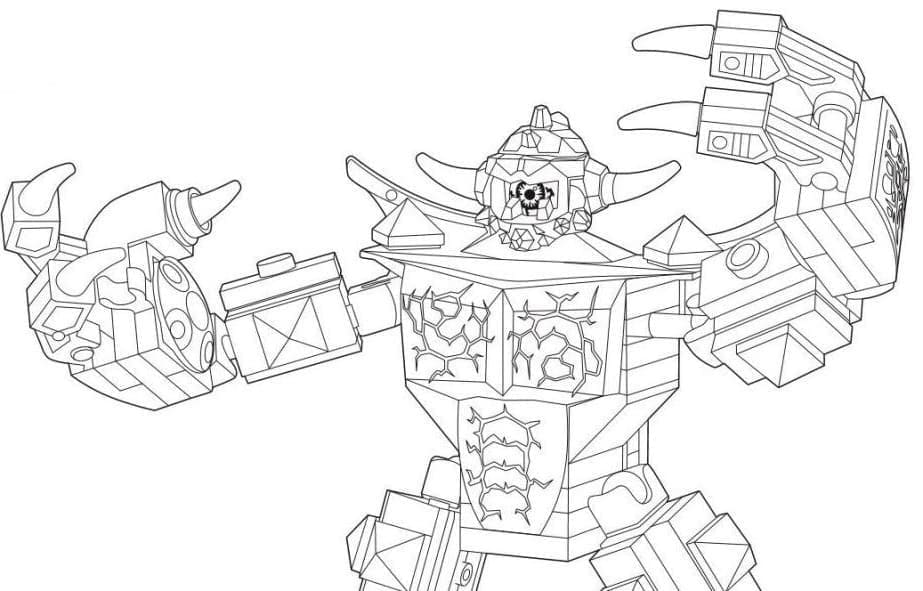 Coloriage gratuit Lego Nexo Knights #199209 de la collection Jouets et Jeux à imprimer