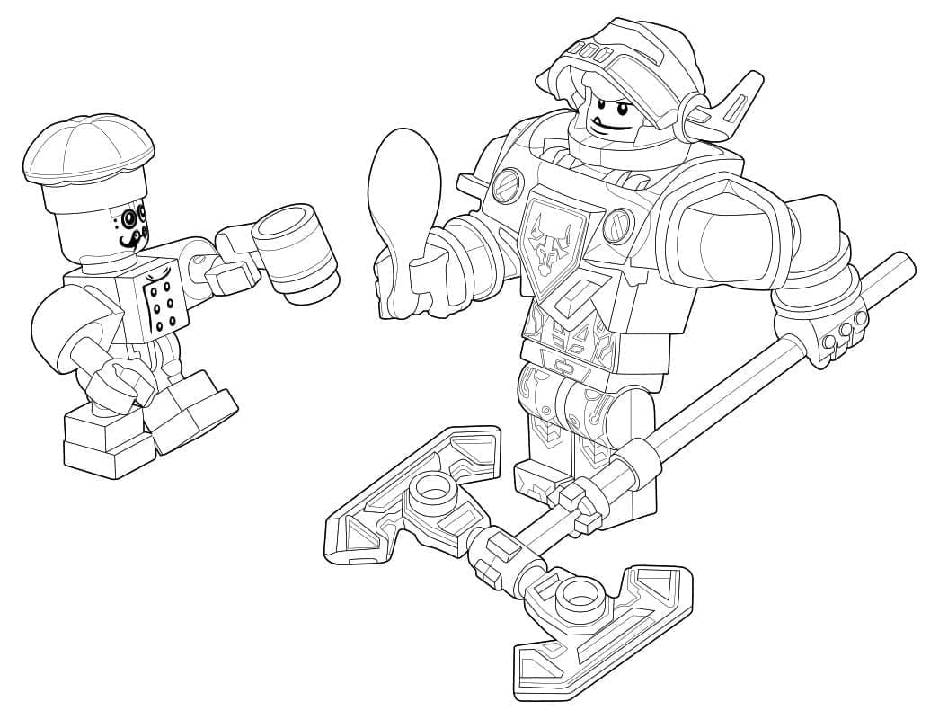 Coloriage gratuit Lego Nexo Knights #199212 de la collection Jouets et Jeux à imprimer