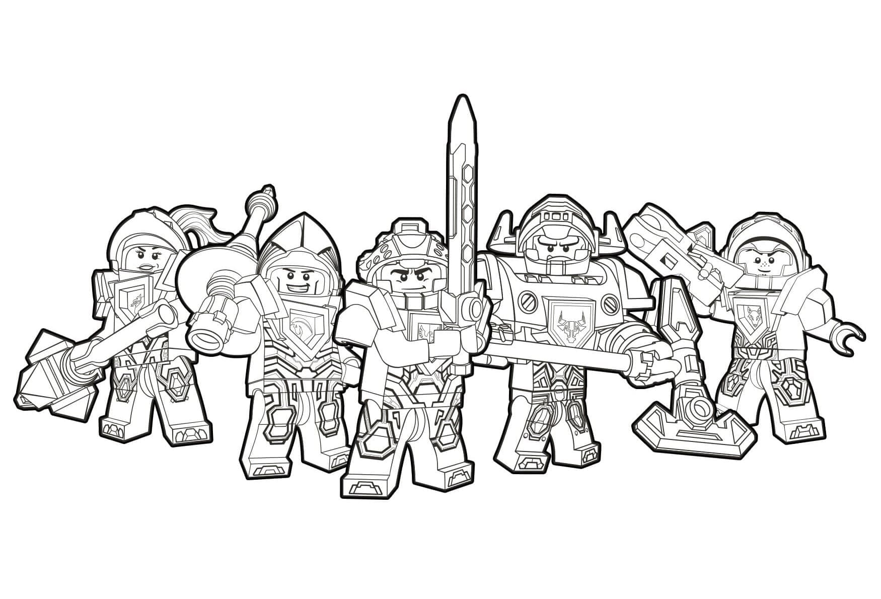 Coloriage gratuit Lego Nexo Knights #199213 de la collection Jouets et Jeux à imprimer