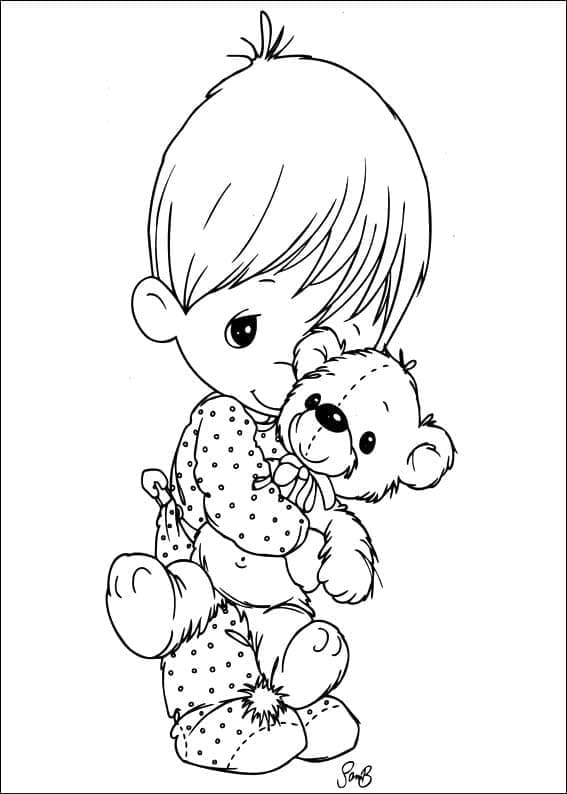 Coloriage gratuit Moments Précieux #213257 de la collection Jouets et Jeux à imprimer