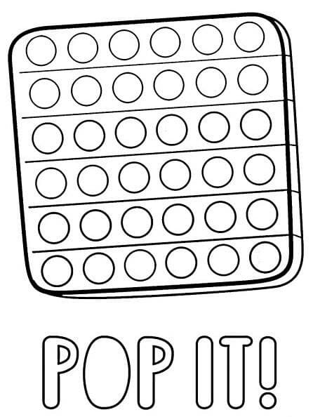 Dessin à colorier: Pop It (Jouets et Jeux) #200809 - Coloriages à Imprimer Gratuits
