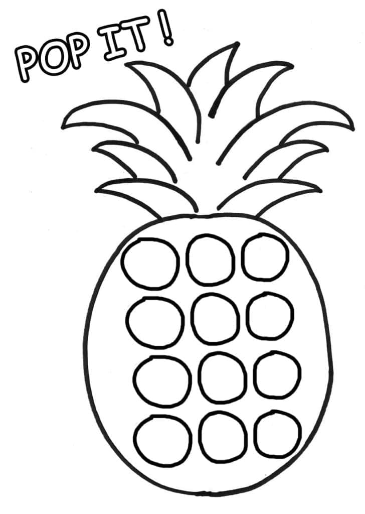 Dessin à colorier: Pop It (Jouets et Jeux) #200824 - Coloriages à Imprimer Gratuits