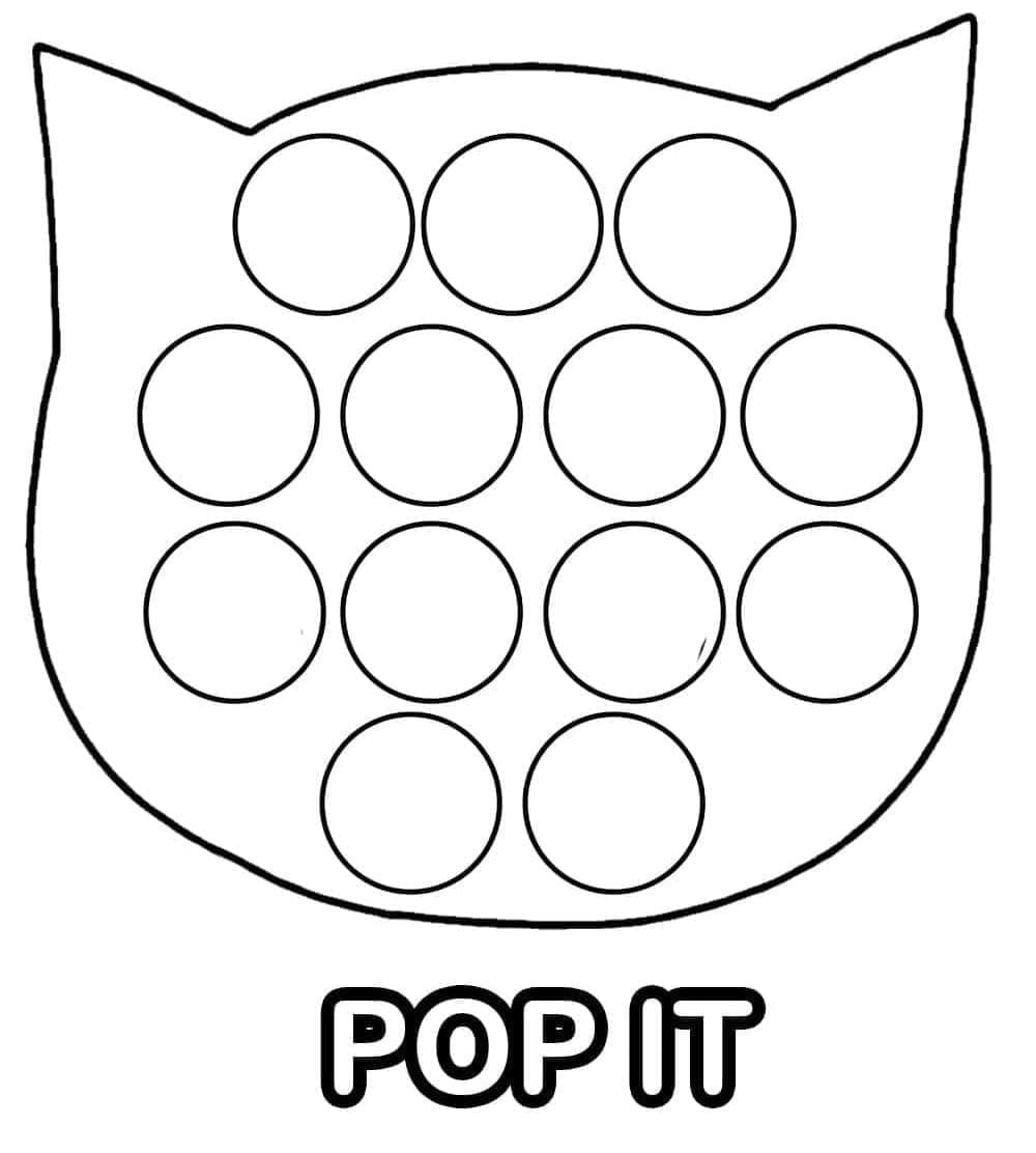Dessin à colorier: Pop It (Jouets et Jeux) #200825 - Coloriages à Imprimer Gratuits