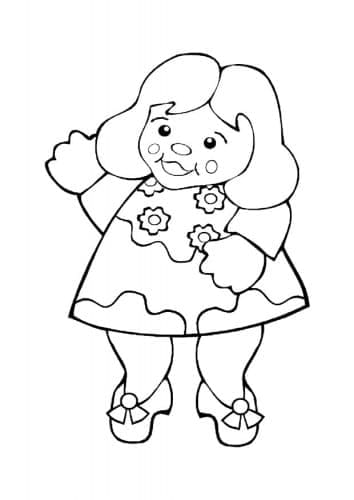 Dessin à colorier: Poupée (Jouets et Jeux) #202201 - Coloriages à Imprimer Gratuits