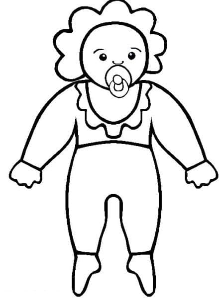 Dessin à colorier: Poupée (Jouets et Jeux) #202202 - Coloriages à Imprimer Gratuits