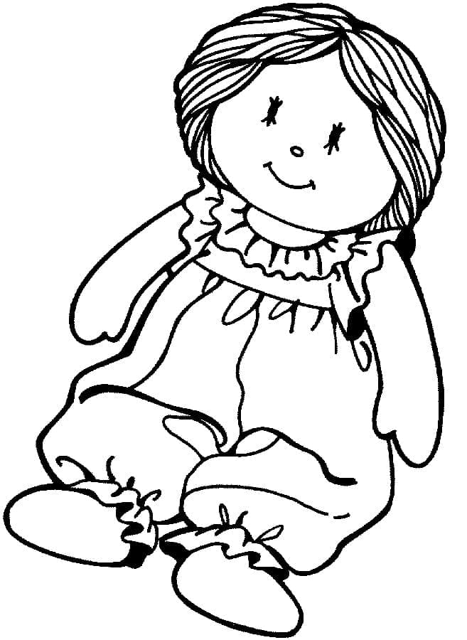 Dessin à colorier: Poupée (Jouets et Jeux) #202206 - Coloriages à Imprimer Gratuits