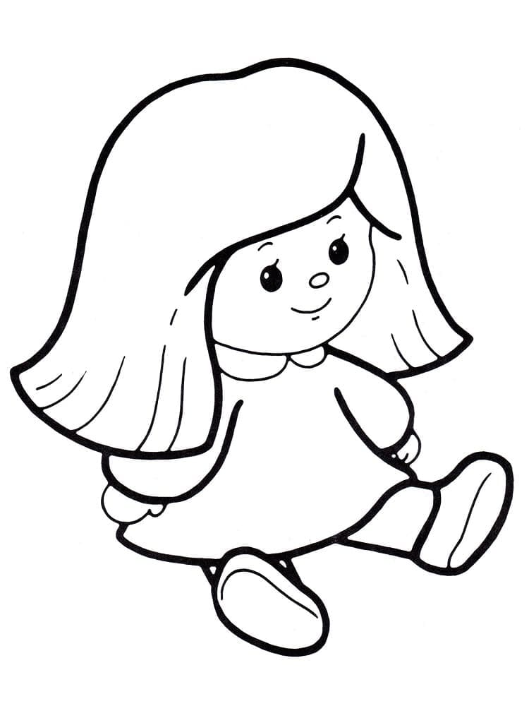 Dessin à colorier: Poupée (Jouets et Jeux) #202207 - Coloriages à Imprimer Gratuits
