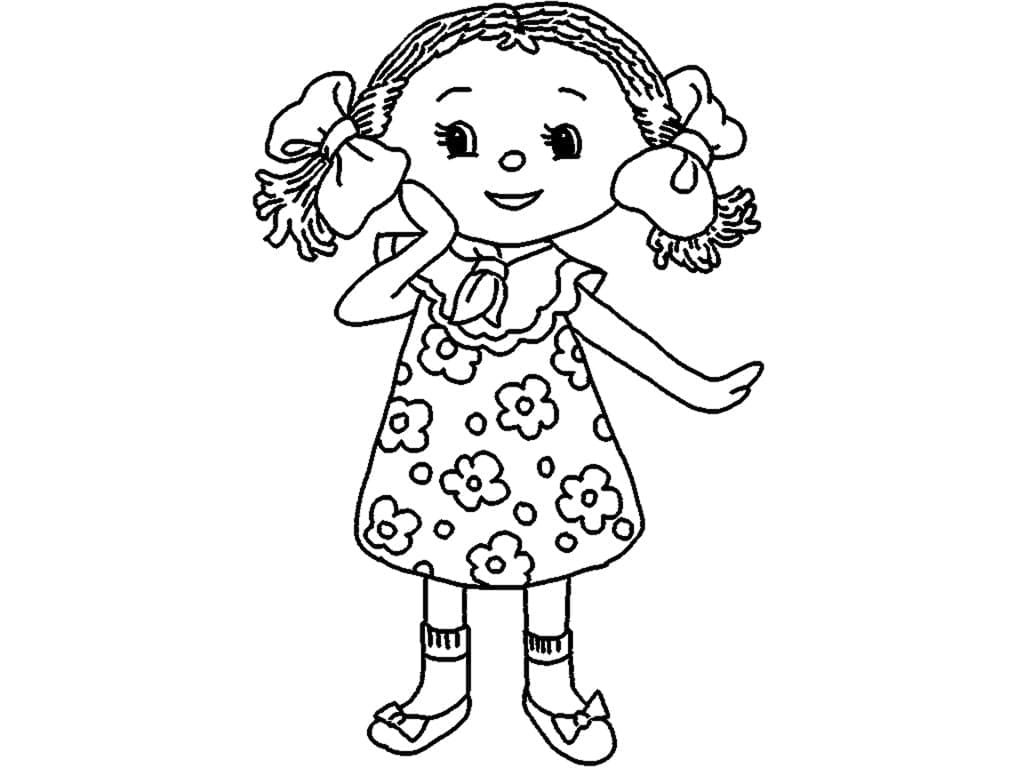 Dessin à colorier: Poupée (Jouets et Jeux) #202208 - Coloriages à Imprimer Gratuits