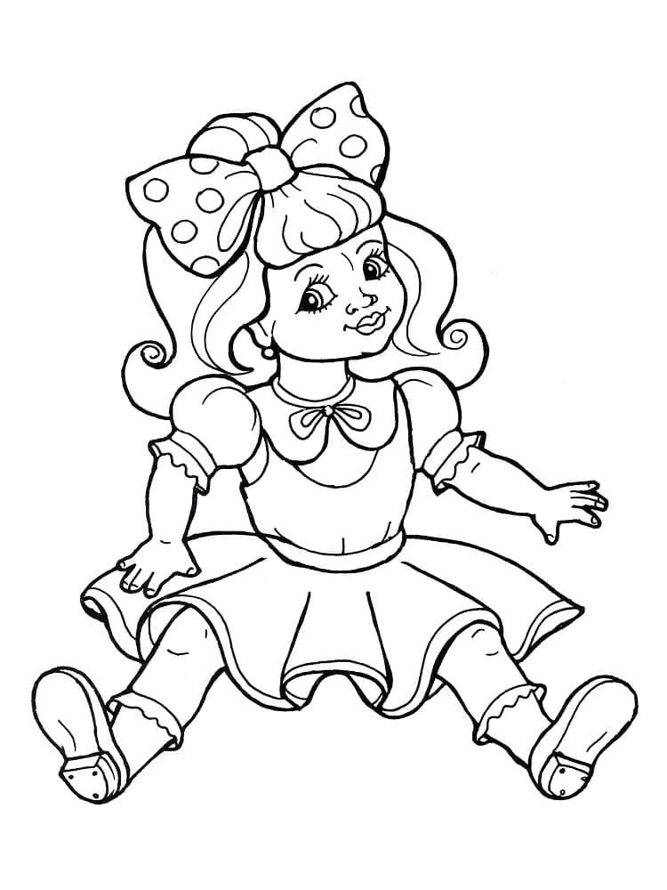 Dessin à colorier: Poupée (Jouets et Jeux) #202209 - Coloriages à Imprimer Gratuits