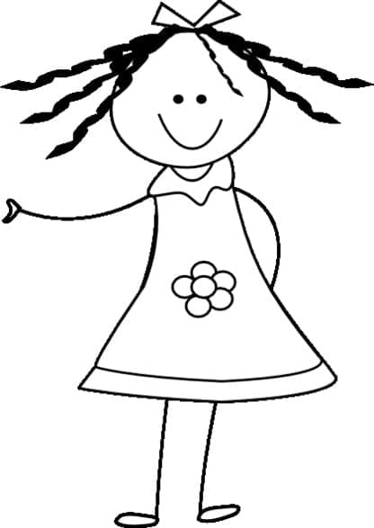 Dessin à colorier: Poupée (Jouets et Jeux) #202216 - Coloriages à Imprimer Gratuits