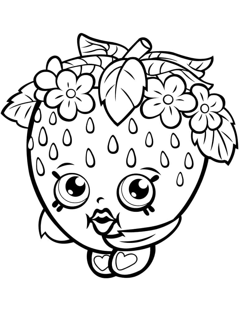 Coloriage gratuit Shopkins #195823 de la collection Jouets et Jeux à imprimer