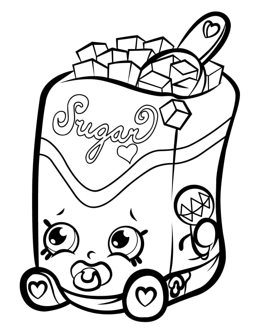 Coloriage gratuit Shopkins #195824 de la collection Jouets et Jeux à imprimer