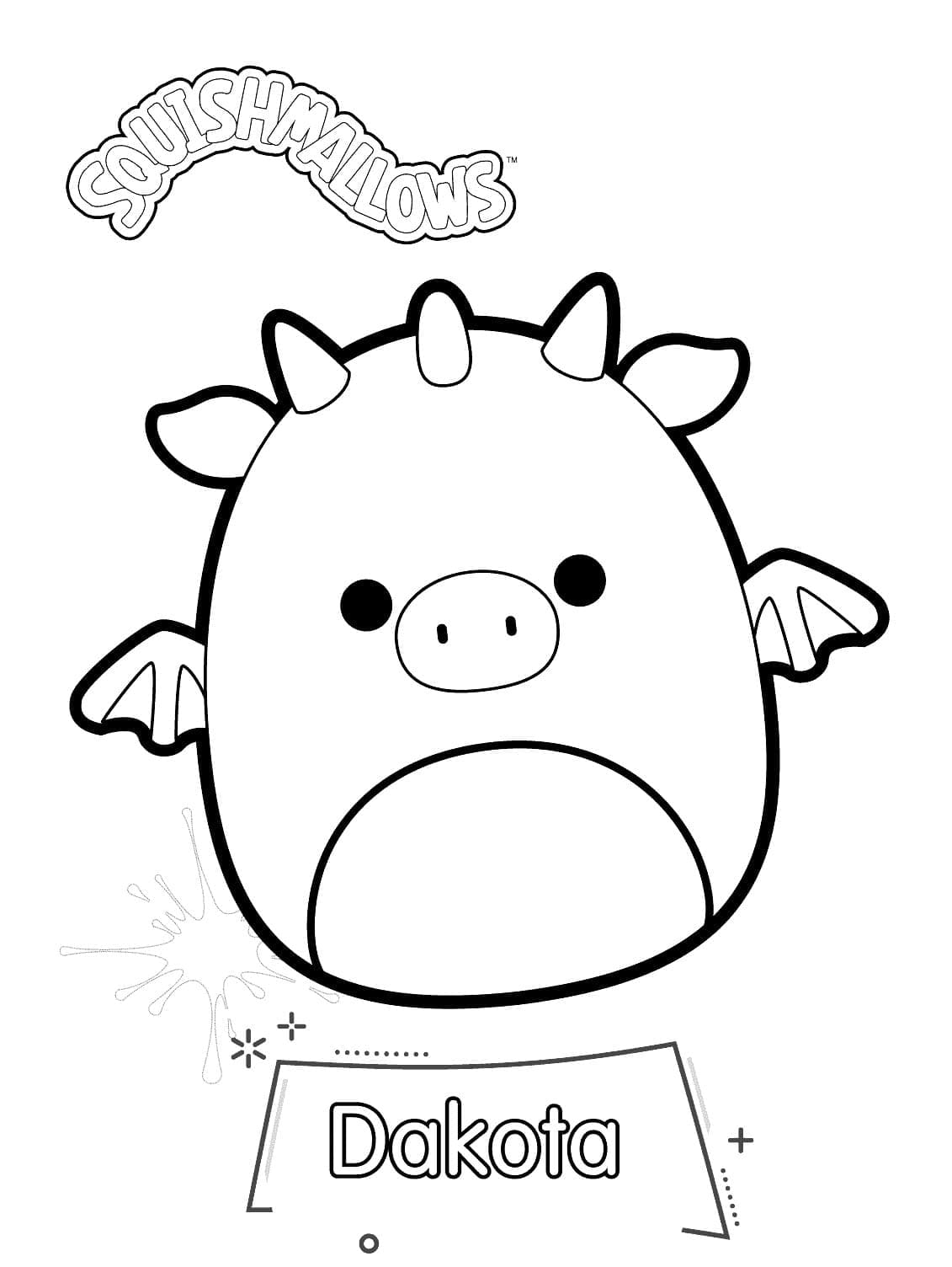 Dessin à colorier: Squishmallows (Jouets et Jeux) #219259 - Coloriages à Imprimer Gratuits
