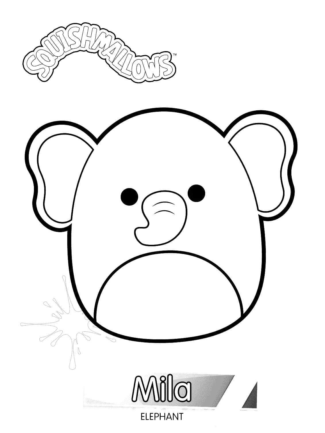 Dessin à colorier: Squishmallows (Jouets et Jeux) #219273 - Coloriages à Imprimer Gratuits