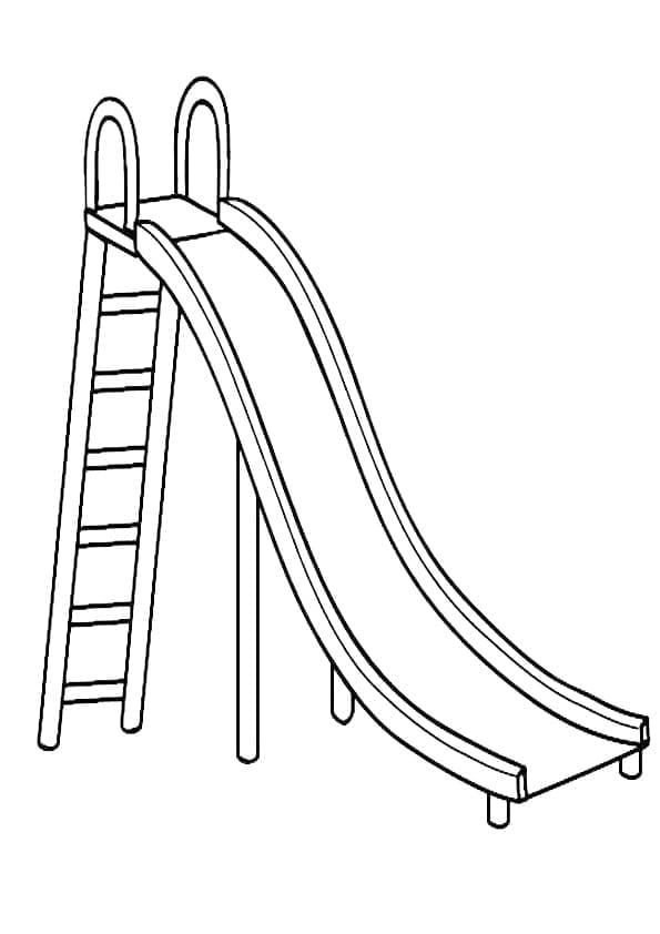 Dessin à colorier: Toboggan (Jouets et Jeux) #218615 - Coloriages à Imprimer Gratuits