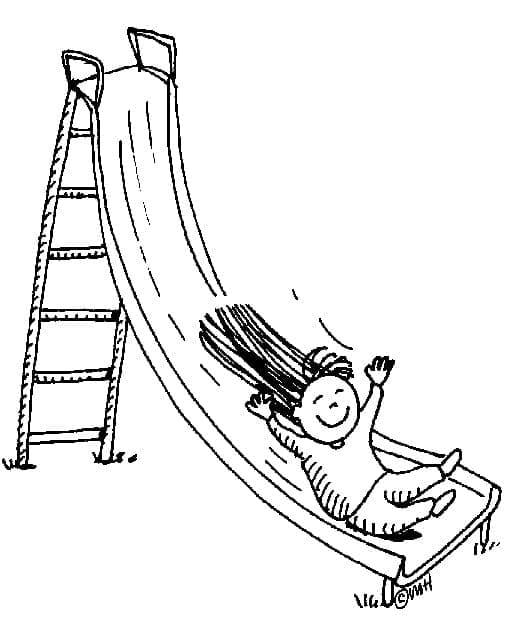 Dessin à colorier: Toboggan (Jouets et Jeux) #218617 - Coloriages à Imprimer Gratuits