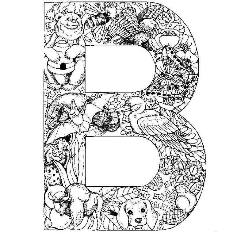 Dessin Alphabet #124610 à colorier de la série Lettres et alphabet, gratuit à télécharger et imprimer
