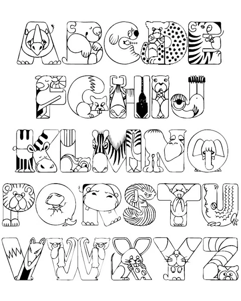 Coloriage gratuit Alphabet #124700 de la collection Lettres et alphabet à imprimer Coloriage gratuit Alphabet #124700 de la collection Lettres et alphabet à imprimer