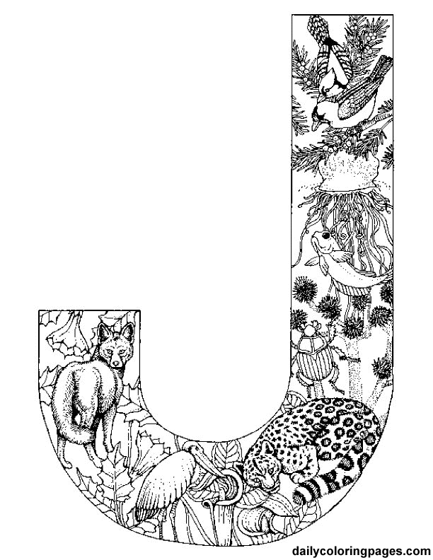 Coloriage imprimable Alphabet #124734 de la collection Lettres et alphabet à colorier aux crayons