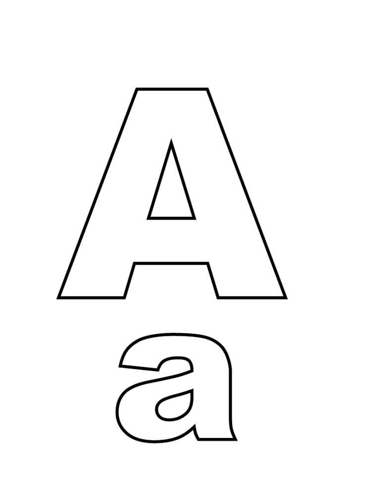 Page de coloriage Alphabet #194540, collection Lettres et alphabet, à imprimer et colorier