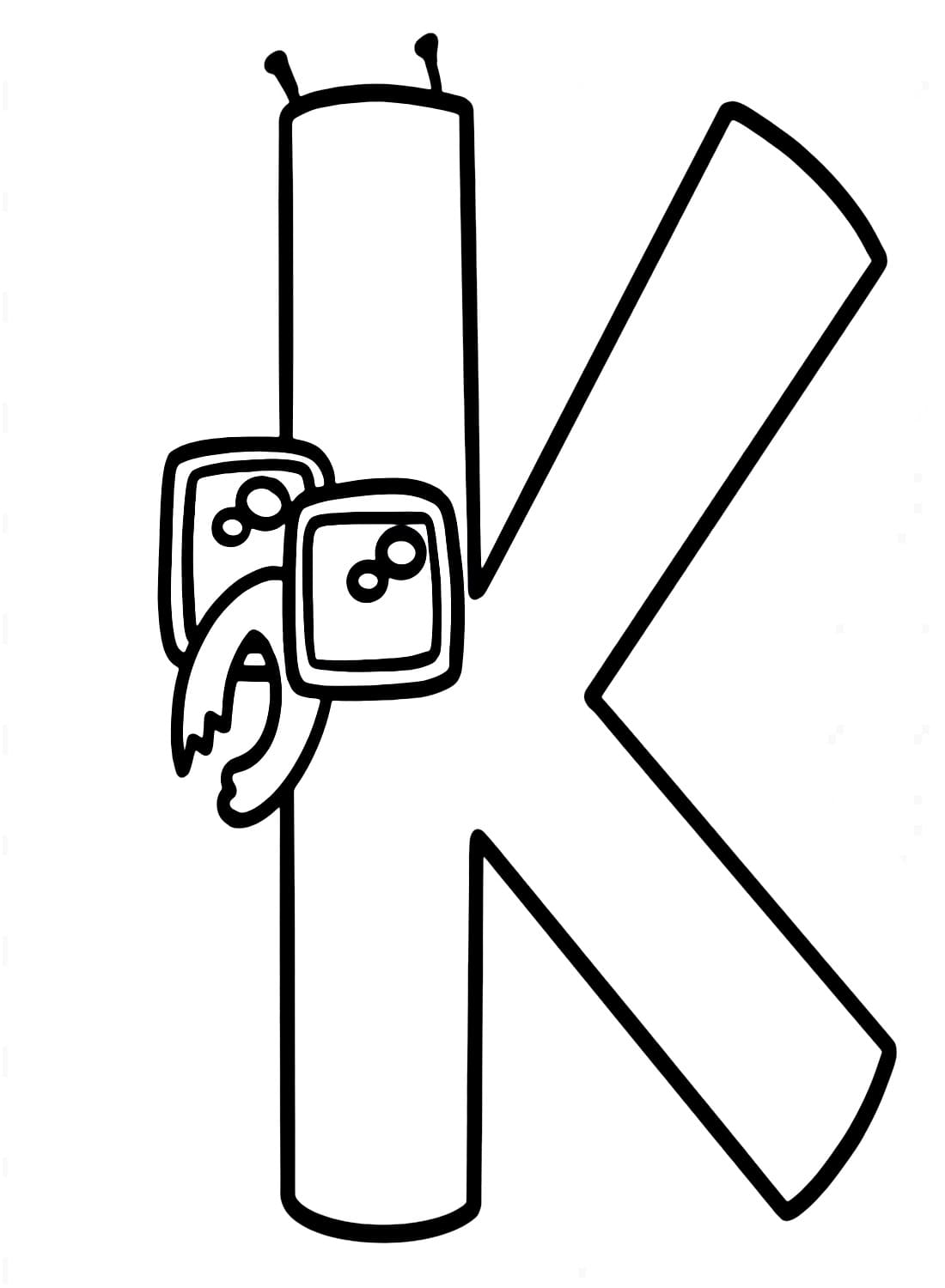 Dessin à colorier: Alphabet Lore (Lettres et alphabet) #219725 - Coloriages à Imprimer Gratuits