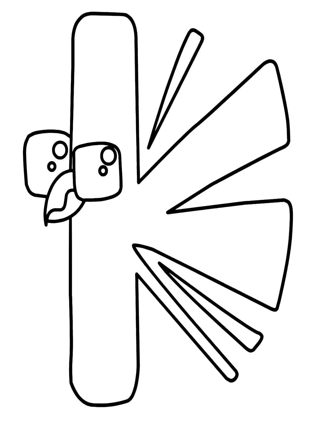 Dessin à colorier: Alphabet Lore (Lettres et alphabet) #219727 - Coloriages à Imprimer Gratuits