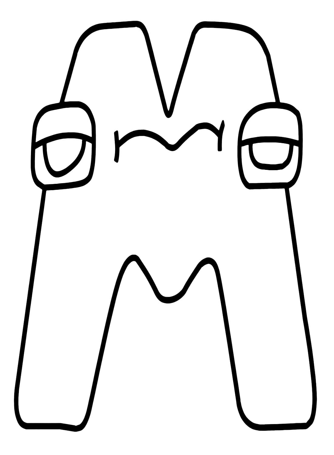 Dessin à colorier: Alphabet Lore (Lettres et alphabet) #219728 - Coloriages à Imprimer Gratuits