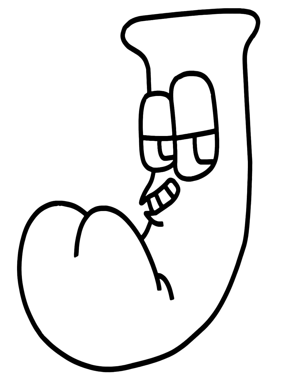 Dessin à colorier: Alphabet Lore (Lettres et alphabet) #219729 - Coloriages à Imprimer Gratuits