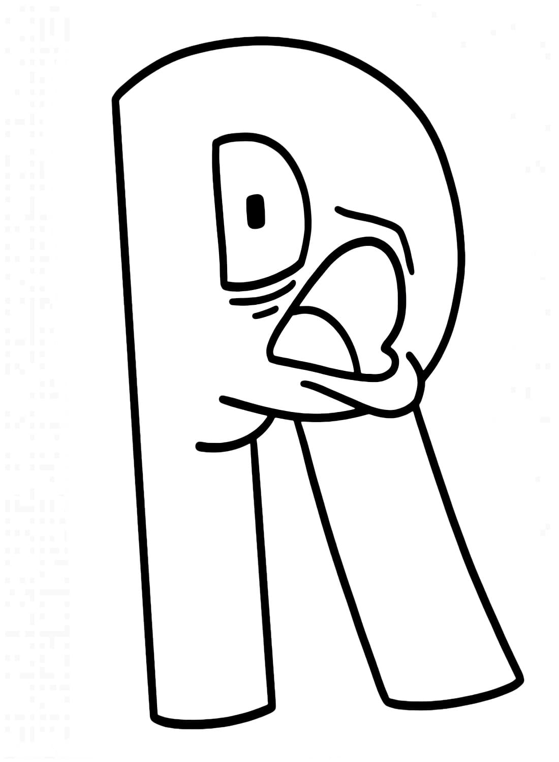 Dessin à colorier: Alphabet Lore (Lettres et alphabet) #219731 - Coloriages à Imprimer Gratuits