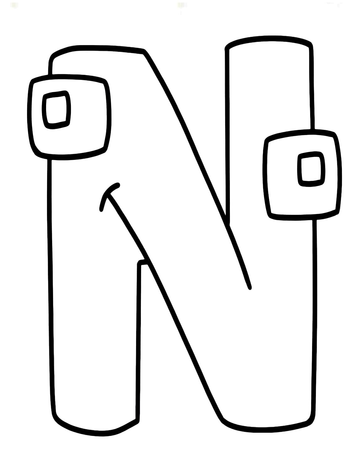 Dessin à colorier: Alphabet Lore (Lettres et alphabet) #219735 - Coloriages à Imprimer Gratuits