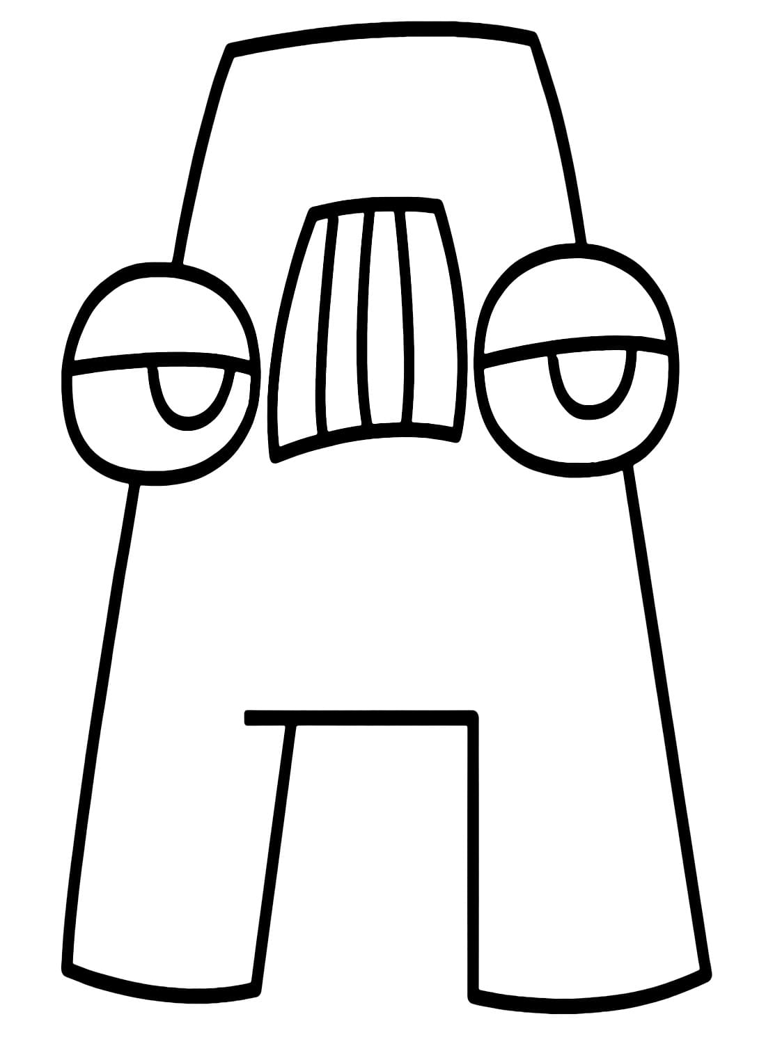 Dessin à colorier: Alphabet Lore (Lettres et alphabet) #219740 - Coloriages à Imprimer Gratuits