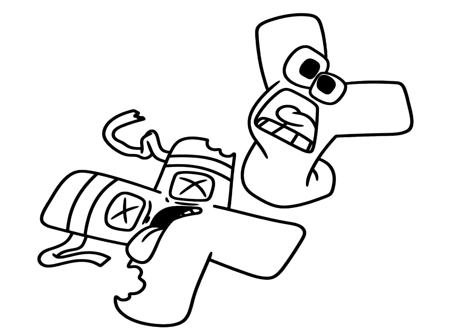 Dessin à colorier: Alphabet Lore (Lettres et alphabet) #219744 - Coloriages à Imprimer Gratuits