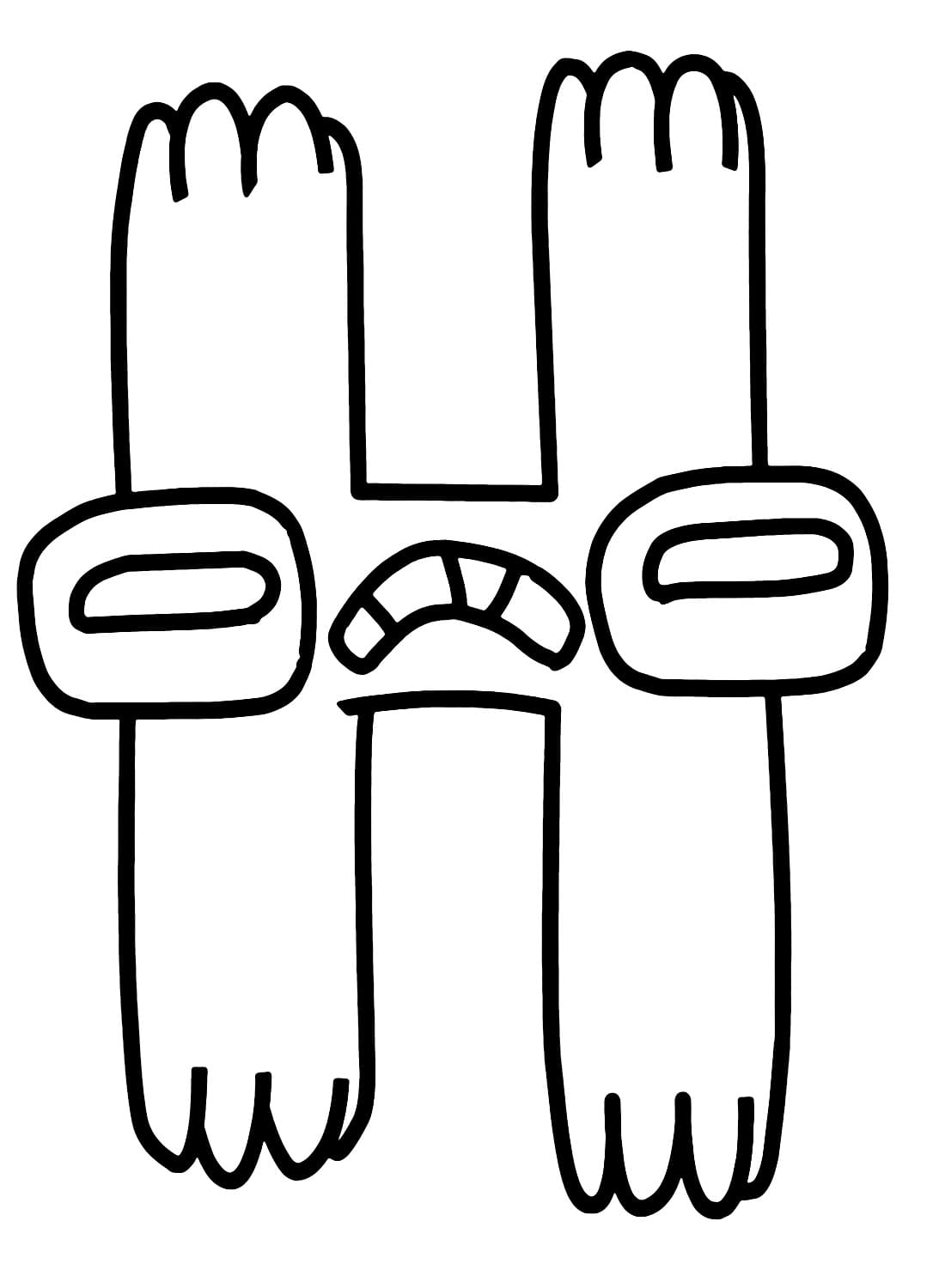 Dessin à colorier: Alphabet Lore (Lettres et alphabet) #219746 - Coloriages à Imprimer Gratuits