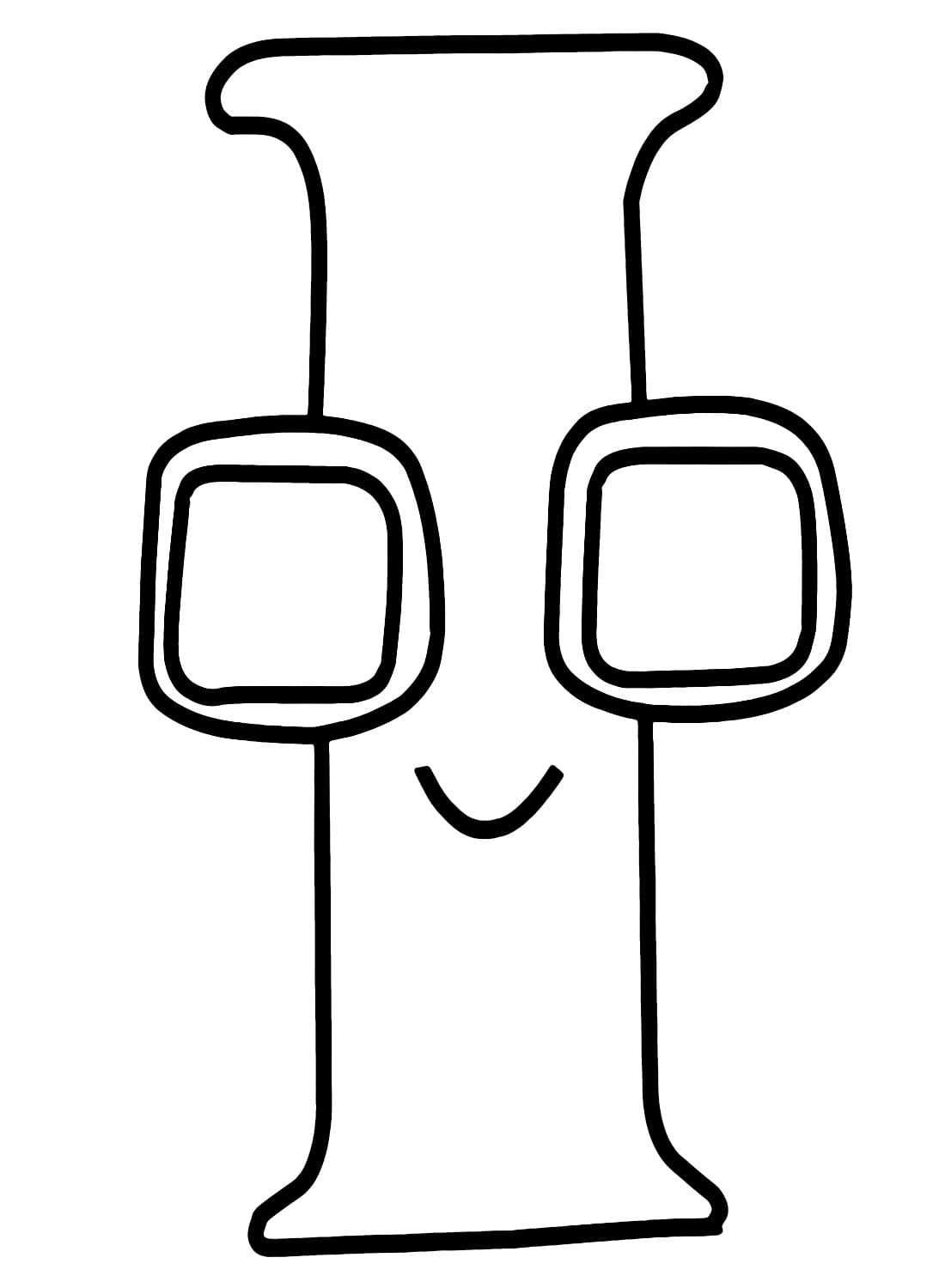 Dessin à colorier: Alphabet Lore (Lettres et alphabet) #219752 - Coloriages à Imprimer Gratuits