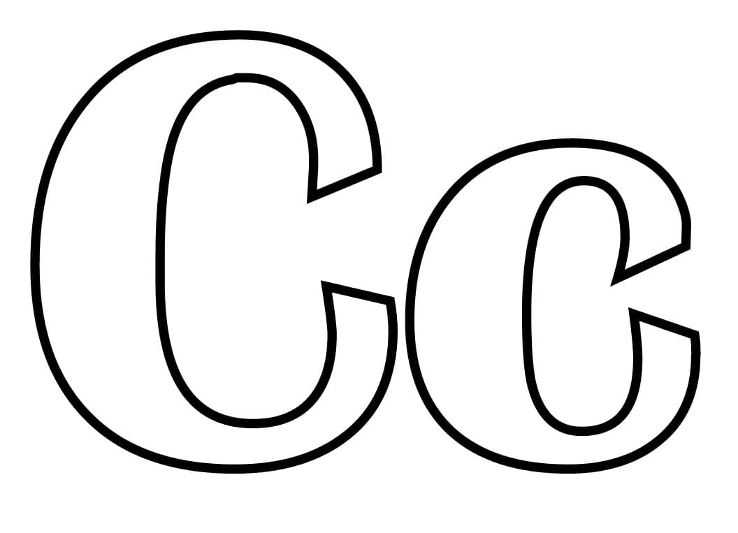 Dessin à colorier: Lettre C (Lettres et alphabet) #194568 - Coloriages à Imprimer Gratuits