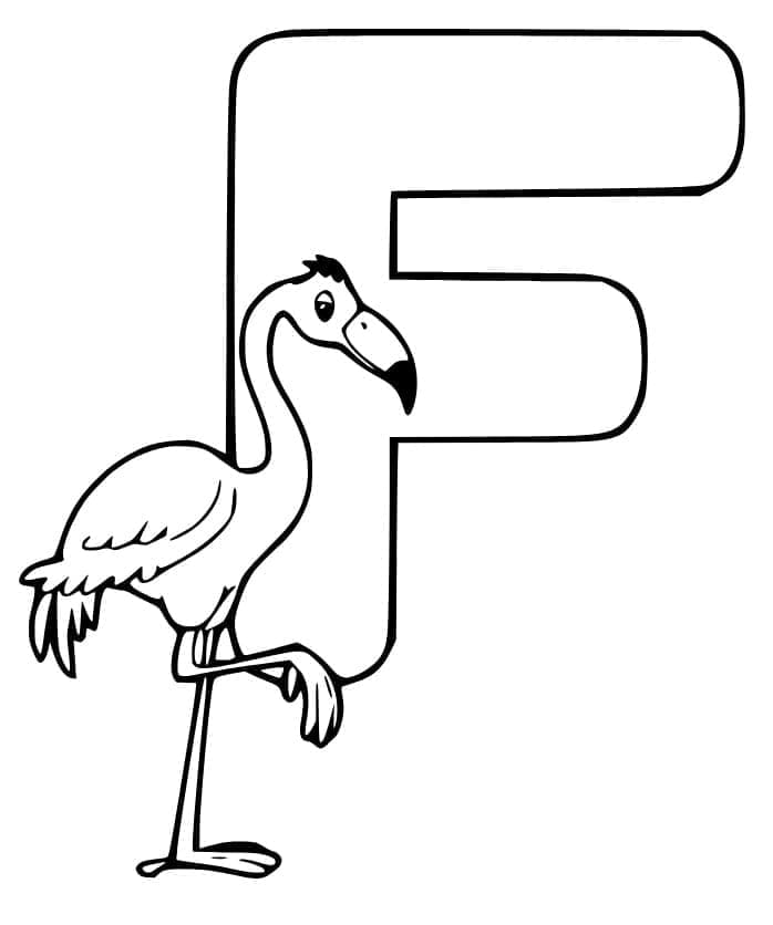 Dessin à colorier: Lettre F (Lettres et alphabet) #194611 - Coloriages à Imprimer Gratuits